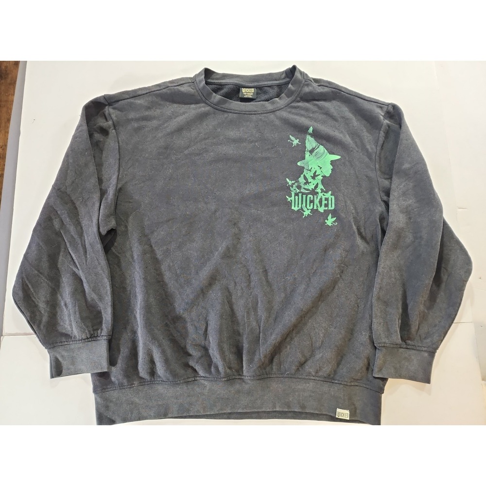 Wicked Movie Paul Tazewell Target Crewneck Sweatshirt Black Green Elphaba Men XL
